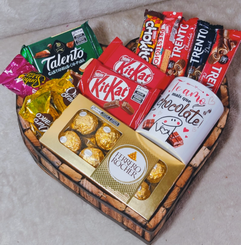 Cesta Doce Paixão com Champagne